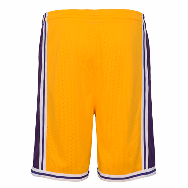 Los Angeles Lakers 1996-97 Youth Swingman NBA Shorts Yellow (YOUTH) view 2