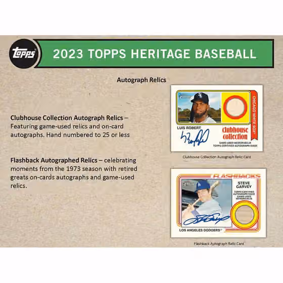 2023 Topps Heritage Baseball Blaster Box view 6