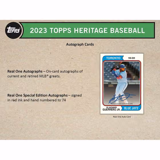 2023 Topps Heritage Baseball Blaster Box view 5