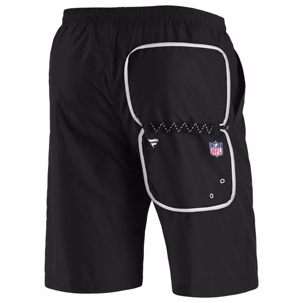 Las Vegas Raiders Enhanced Sport Fanatics NFL Shorts Black view 3