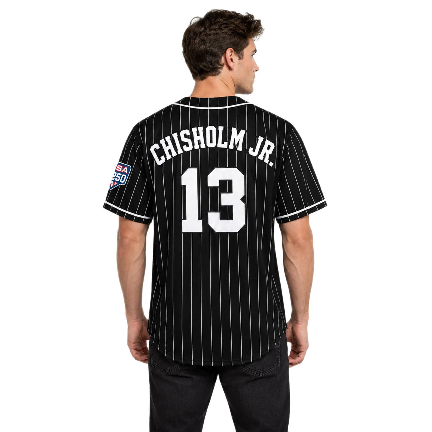 Jazz Chisholm Jr. Yankees Black Jersey 2026 Bold MLB Apparel