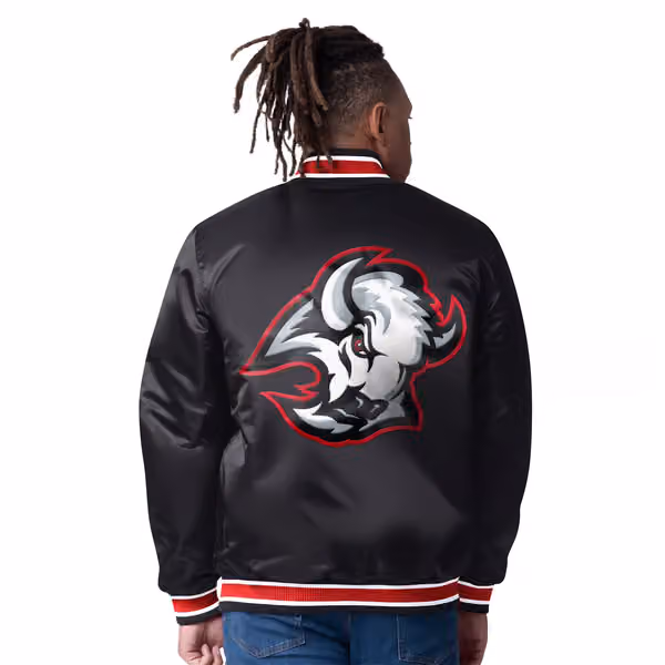 Buffalo Sabres Closer Reversible NHL Varsity Jacket Blue/Black view 4
