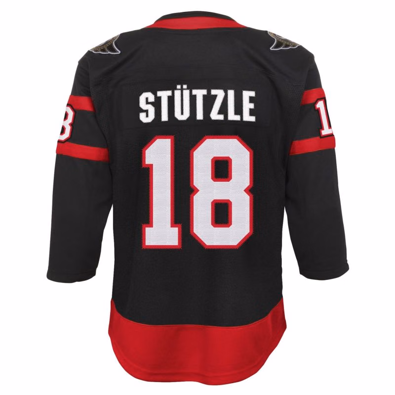 Tim Stützle #18 Ottawa Senators Premier NHL Jersey Black (YOUTH) view 3