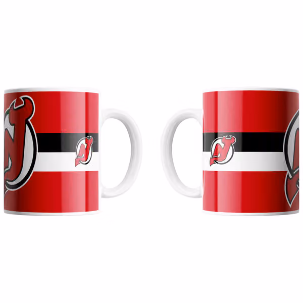 New Jersey Devils Triple Logo NHL Jumbo Mug (450 ml) view 1
