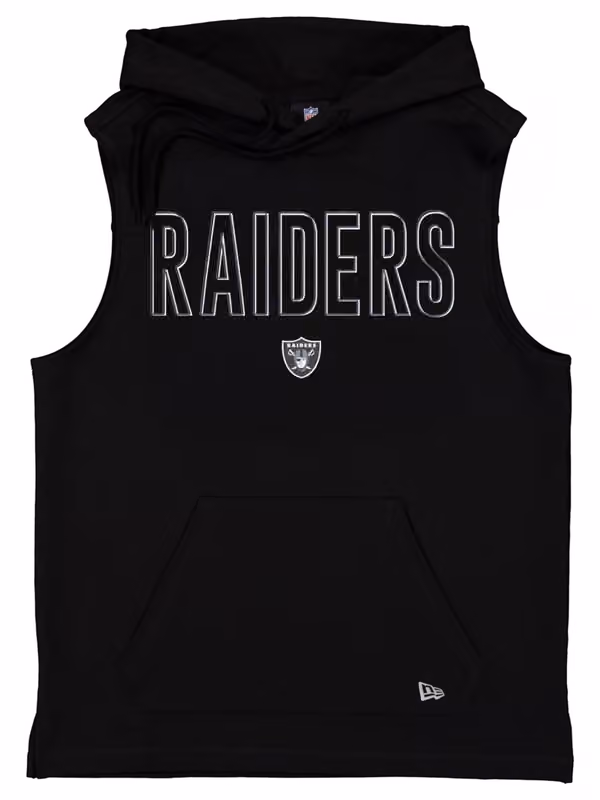 Las Vegas Raiders 2026 NFL Sideline Sleeveless Hoodie Black view 1