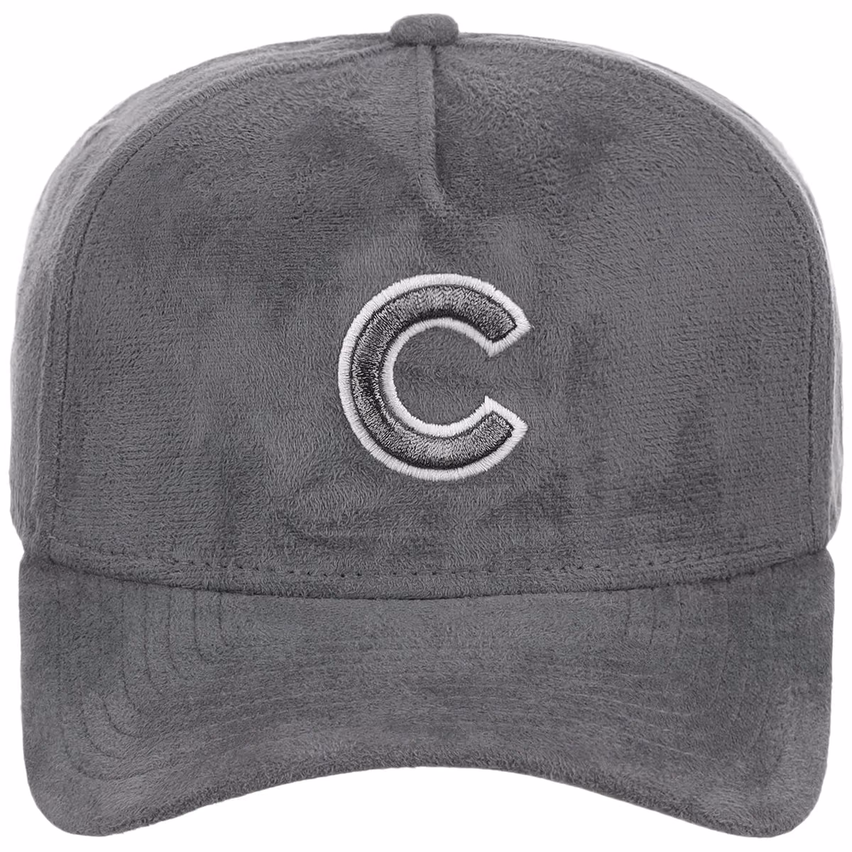 Chicago Cubs MLB Gray x Suede FASHION CORE New Era 9FORTY A-Frame detail view