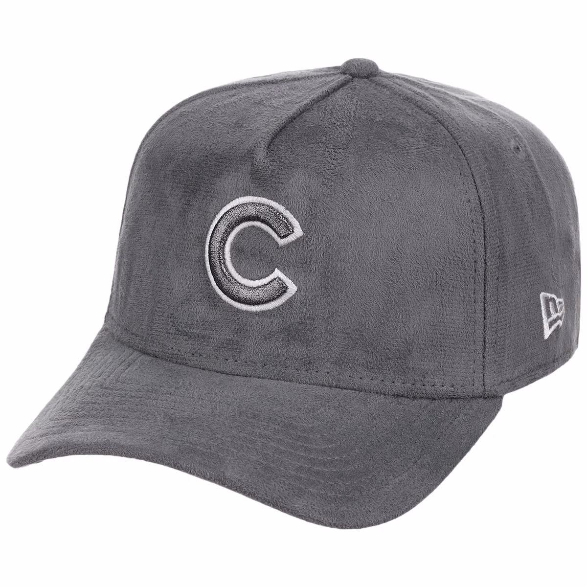 Chicago Cubs MLB Gray x Suede FASHION CORE New Era 9FORTY A-Frame detail view