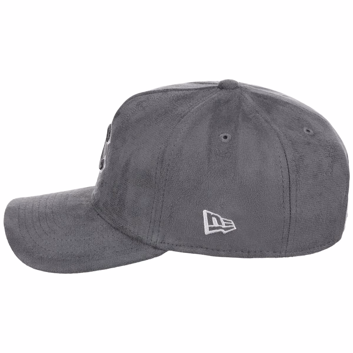 Chicago Cubs MLB Gray x Suede FASHION CORE New Era 9FORTY A-Frame detail view