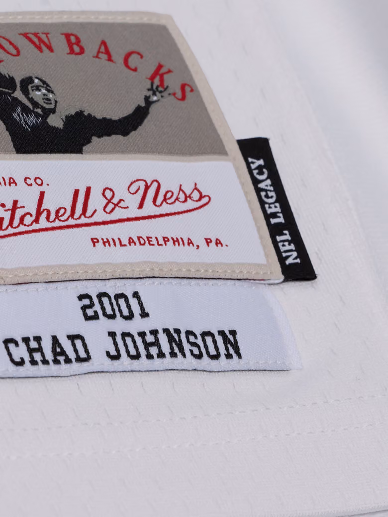 Chad Johnson #85 Cincinnati Bengals 2001 Legacy Throwback NFL Jersey White view 3