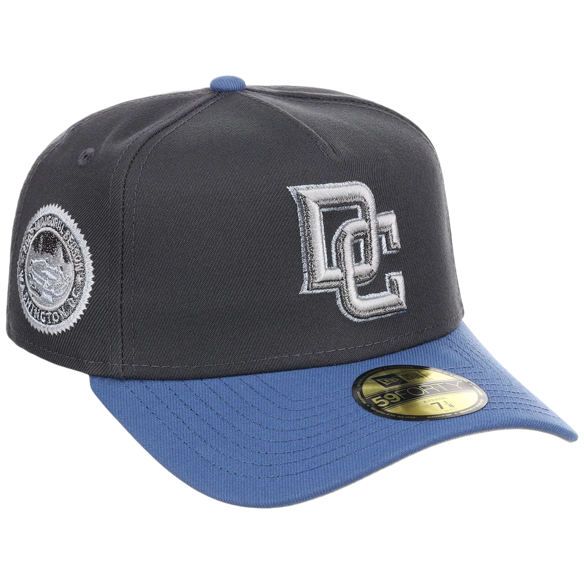 Washington Nationals MLB Indigo Steel New Era 59FORTY front view