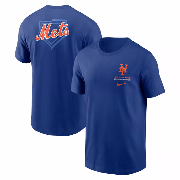 New York Mets Primetime 2-Hit T-Shirt Blue view 1
