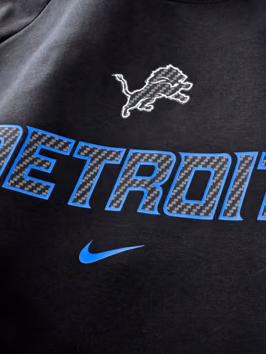 Detroit Lions 2026 NFL Rivalries Dri-FIT Crewneck Pullover Black view 4