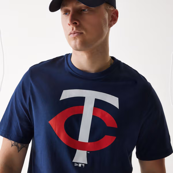 Minnesota Twins Team Logo New Era MLB T-Shirt Navy view 5