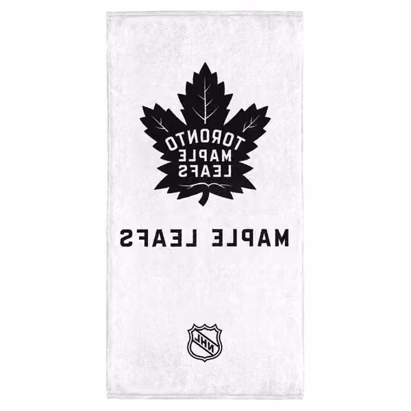 Toronto Maple Leafs NHL Classic Bath Towel Black view 2