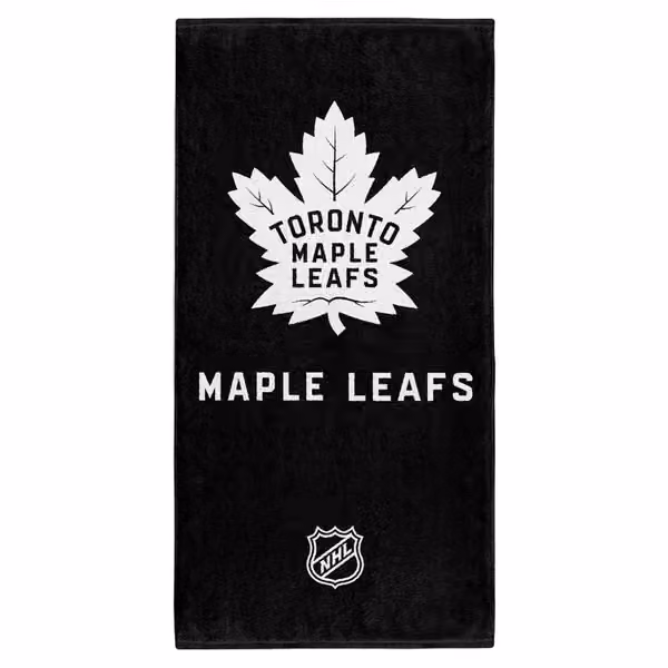 Toronto Maple Leafs NHL Classic Bath Towel Black view 1
