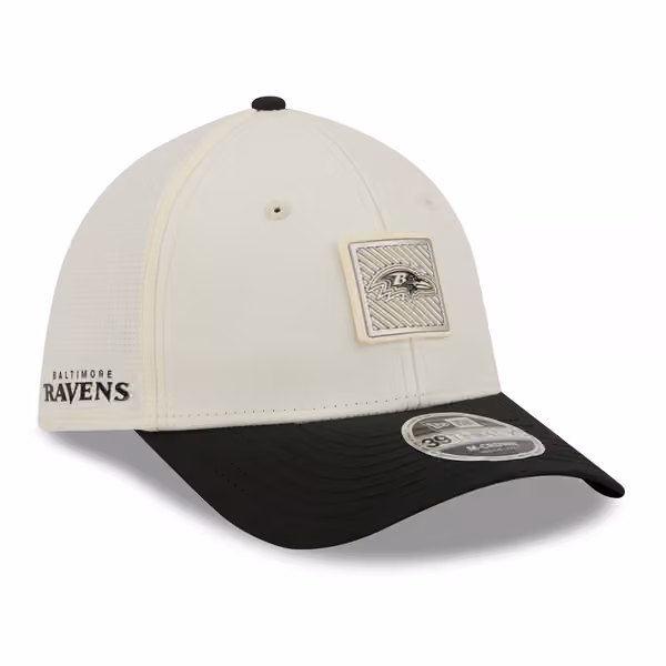 Baltimore Ravens 2026 NFL Training Camp 39THIRTY Flex Cap Cream/Black product photo