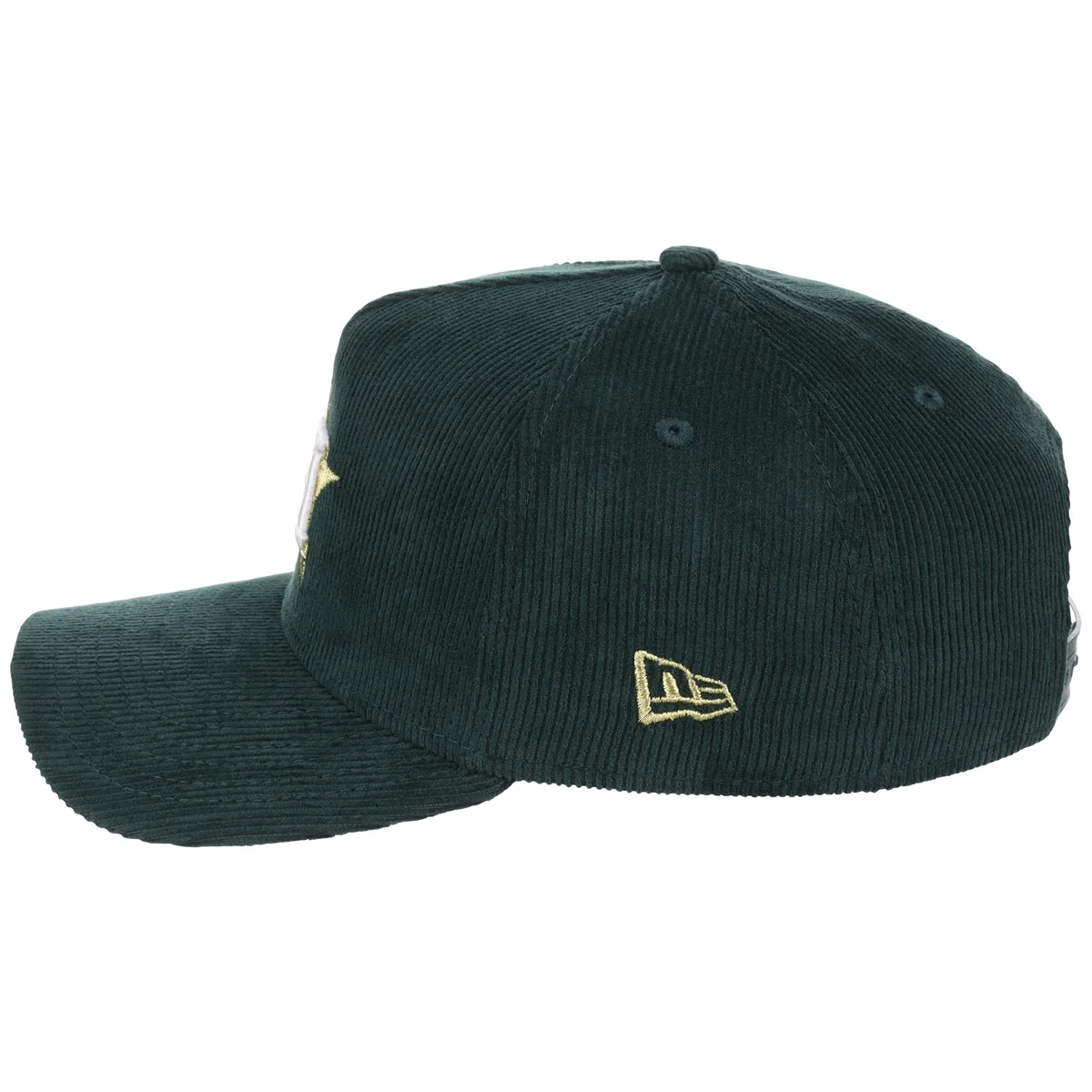 Houston Astros MLB Dark Green Cord FASHION CORE New Era 9FORTY A-Frame detail view