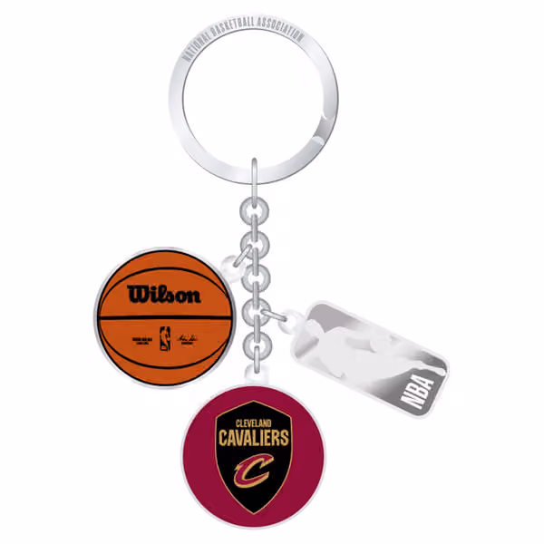 Cleveland Cavaliers NBA Charm Key Ring view 1