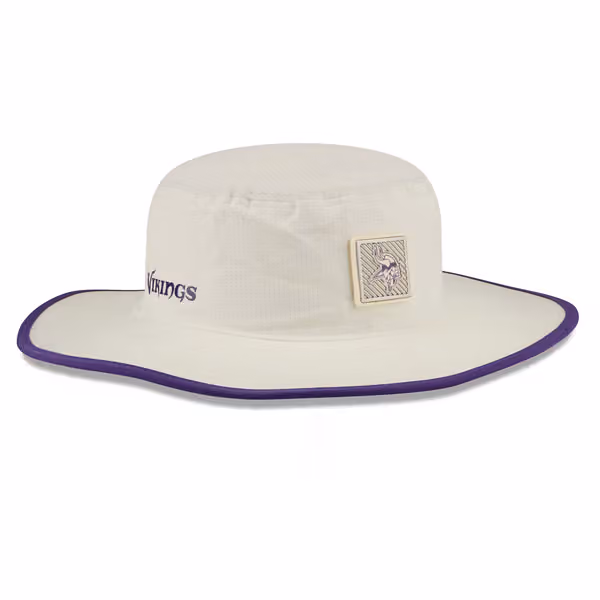 Minnesota Vikings 2026 NFL Training Camp Panama Flex Bucket Hat Cream/Purple product photo