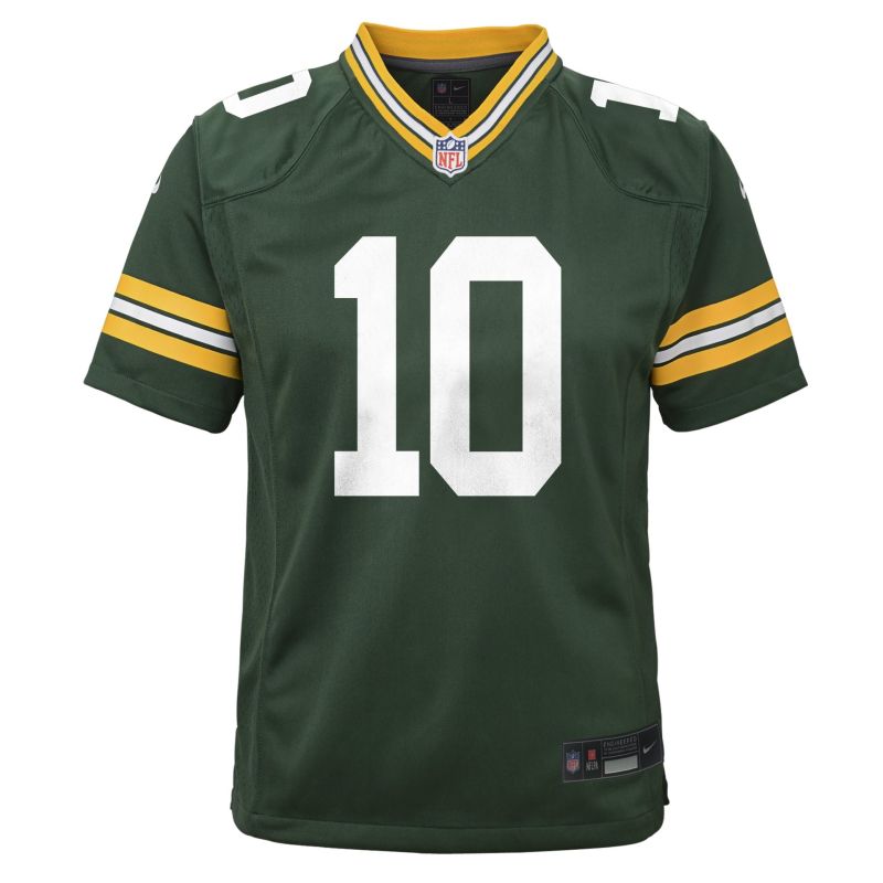 Jordan Love #10 Green Bay Packers Game NFL Jersey Green (YOUTH) view 2
