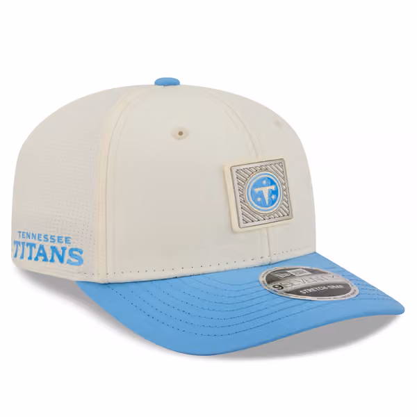 Tennessee Titans 2026 NFL Training Camp 9SEVENTY Stretch-Snap Cap Cream/Blue product photo