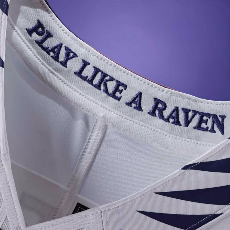 Lamar Jackson #8 Baltimore Ravens 2026 Stitched Limited NFL Jersey White view 6