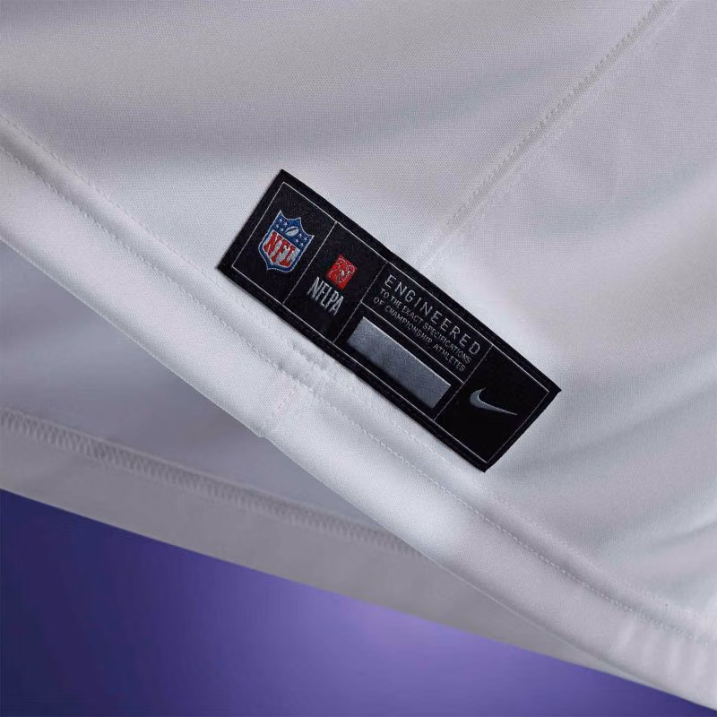 Lamar Jackson #8 Baltimore Ravens 2026 Stitched Limited NFL Jersey White view 8