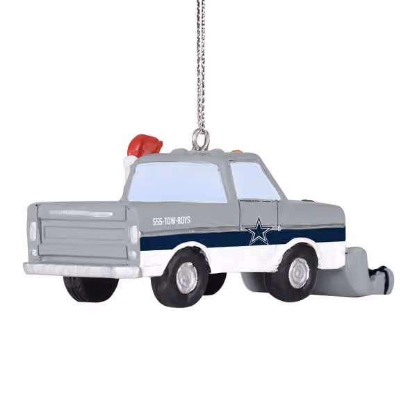 Dallas Cowboys NFL Snow Plow Truck Christmas Ornament view 2