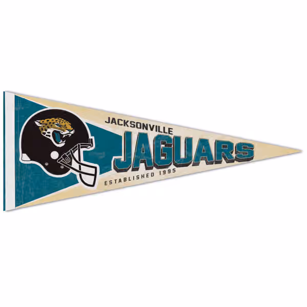Jacksonville Jaguars Premium Throwback NFL Pennant view 1