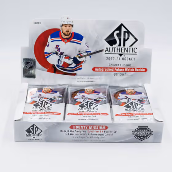 2020/21 Upper Deck SP Authentic NHL Hockey Hobby Box view 5