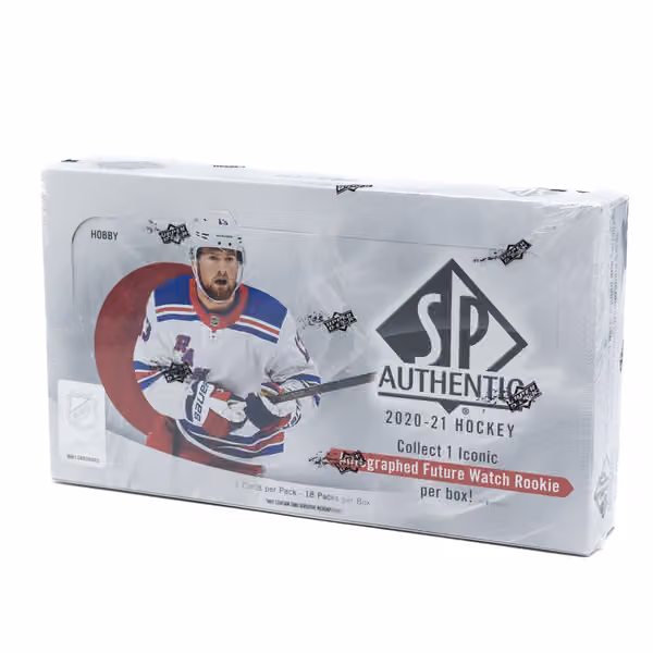 2020/21 Upper Deck SP Authentic NHL Hockey Hobby Box view 1