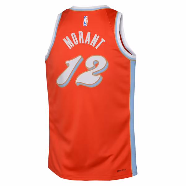 Ja Morant #12 Memphis Grizzlies 2024-25 City Edition Nike Swingman NBA Jersey (YOUTH) view 3