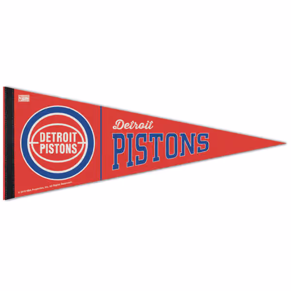 Detroit Pistons Hardwood Classics Premium NBA Pennant view 1