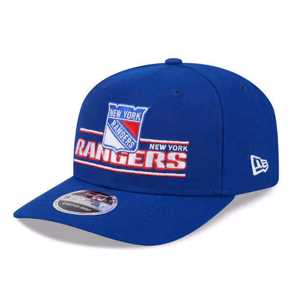 New York Rangers NHL Stated 9SEVENTY Stretch-Snap Cap Blue product photo