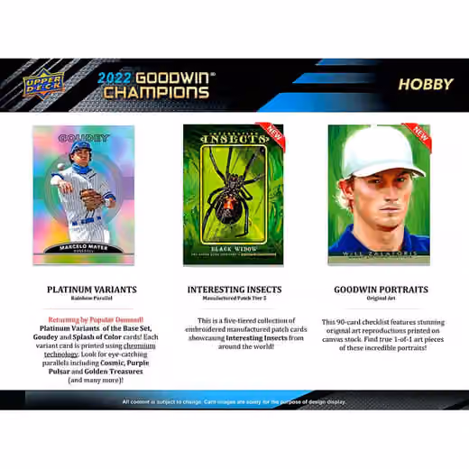 2022 Upper Deck Goodwin Champions Hobby Box view 3