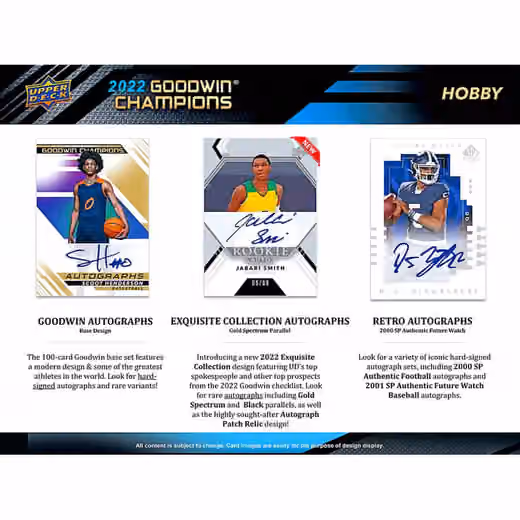 2022 Upper Deck Goodwin Champions Hobby Box view 2