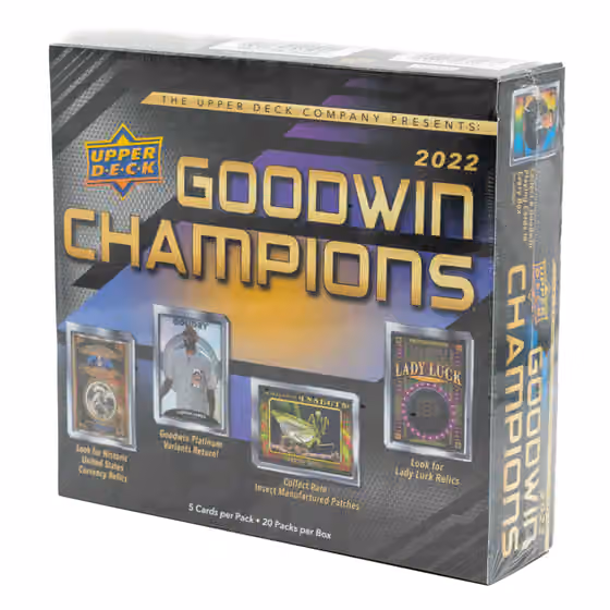 2022 Upper Deck Goodwin Champions Hobby Box view 1