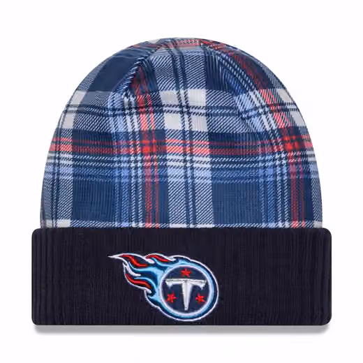 Tennessee Titans 2024 NFL Sideline Statement New Era Knit Hat Navy product photo