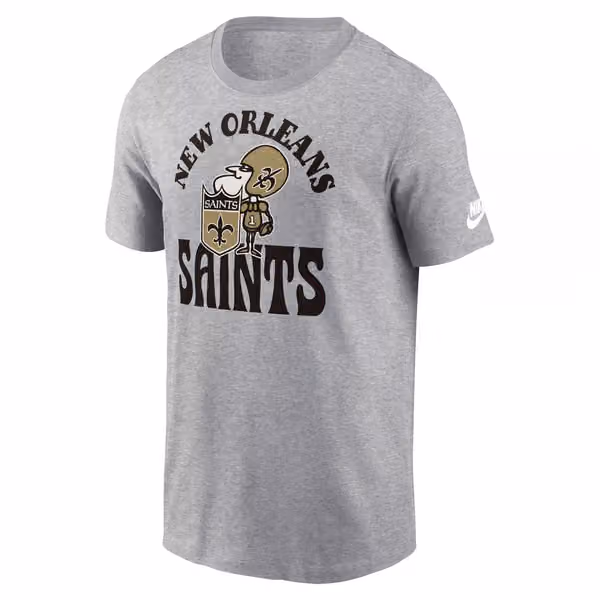 New Orleans Saints Nike Funky Throwback NFL T-Shirt Gray view 1