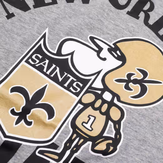 New Orleans Saints Nike Funky Throwback NFL T-Shirt Gray view 3