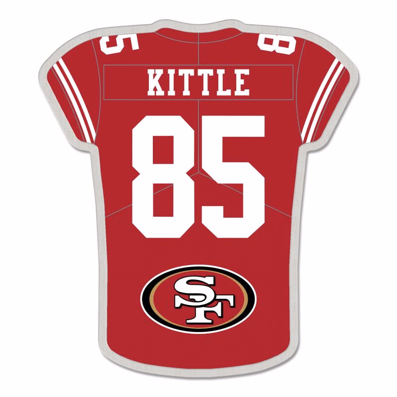 George Kittel #85 San Francisco 49ers NFL Player Jersey Pin view 1