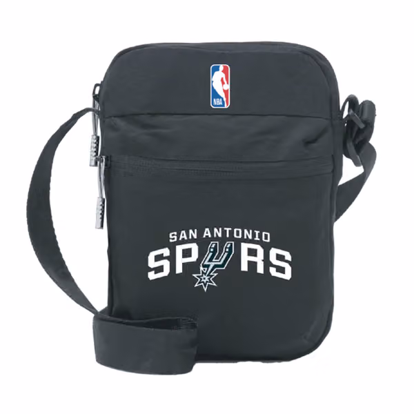 San Antonio Spurs NBA Side Bag Black view 1