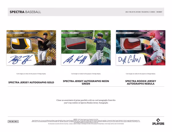 2021 Panini Spectra Baseball Hobby Box view 2