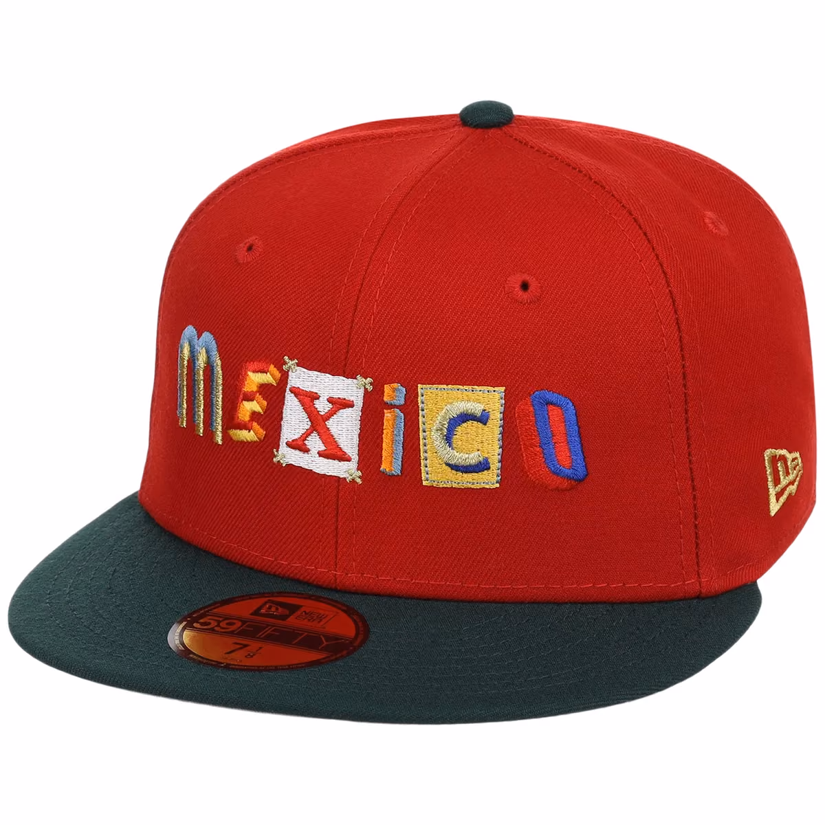 Mexico Independence Day - Crown the Country New Era 59FIFTY (Red/Dark Green) detail view