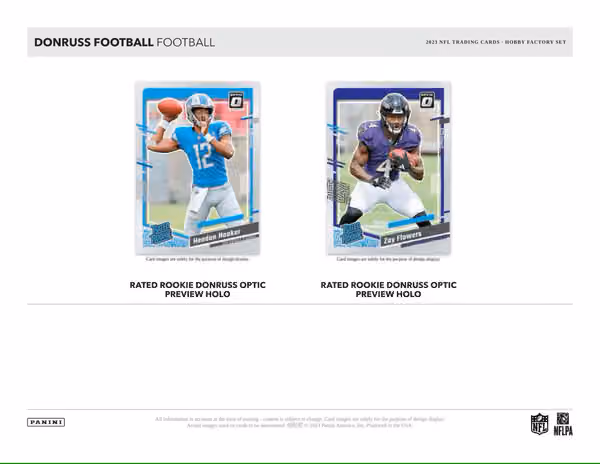 2023 Panini Donruss NFL Football Hobby Factory Set Box view 3