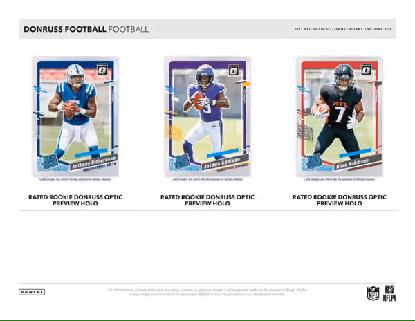 2023 Panini Donruss NFL Football Hobby Factory Set Box view 2