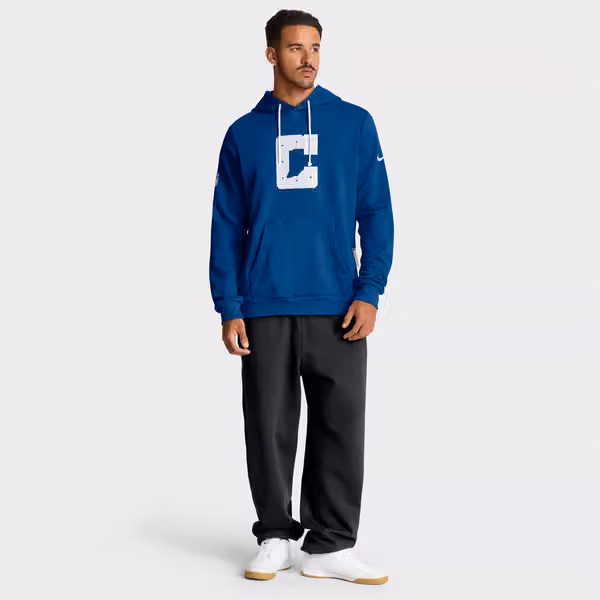 Indianapolis Colts 2025 NFL Sideline Standard Issue Hoodie Blue view 4