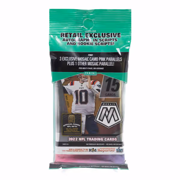 2022 Panini Mosaic Football NFL Multi Cello Fat-Pack view 1