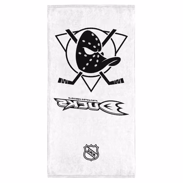 Anaheim Ducks NHL Classic Bath Towel Black view 2