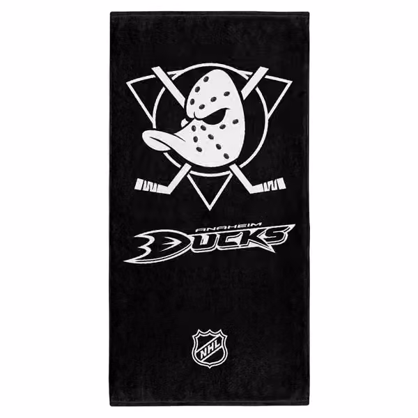 Anaheim Ducks NHL Classic Bath Towel Black view 1